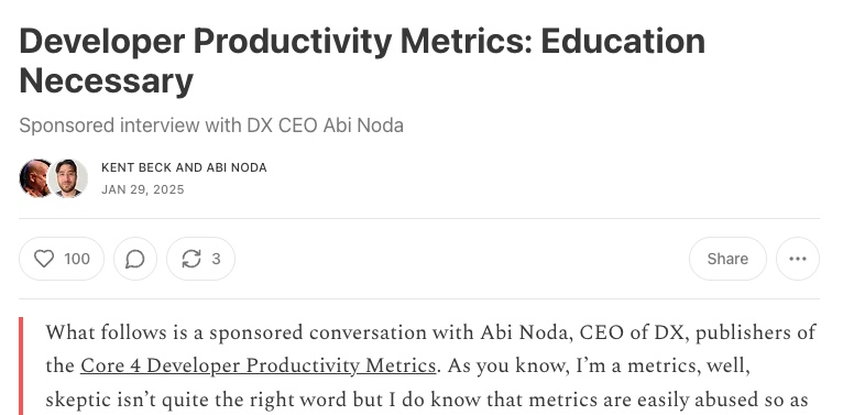 Example sponsored post